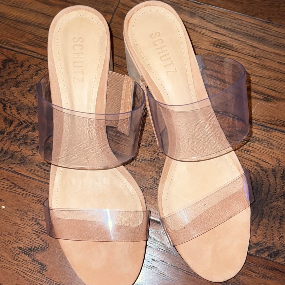 Schutz block heels